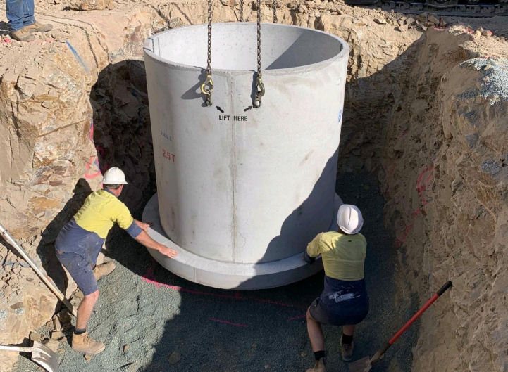 Holding Tank Antiflotation Base 1